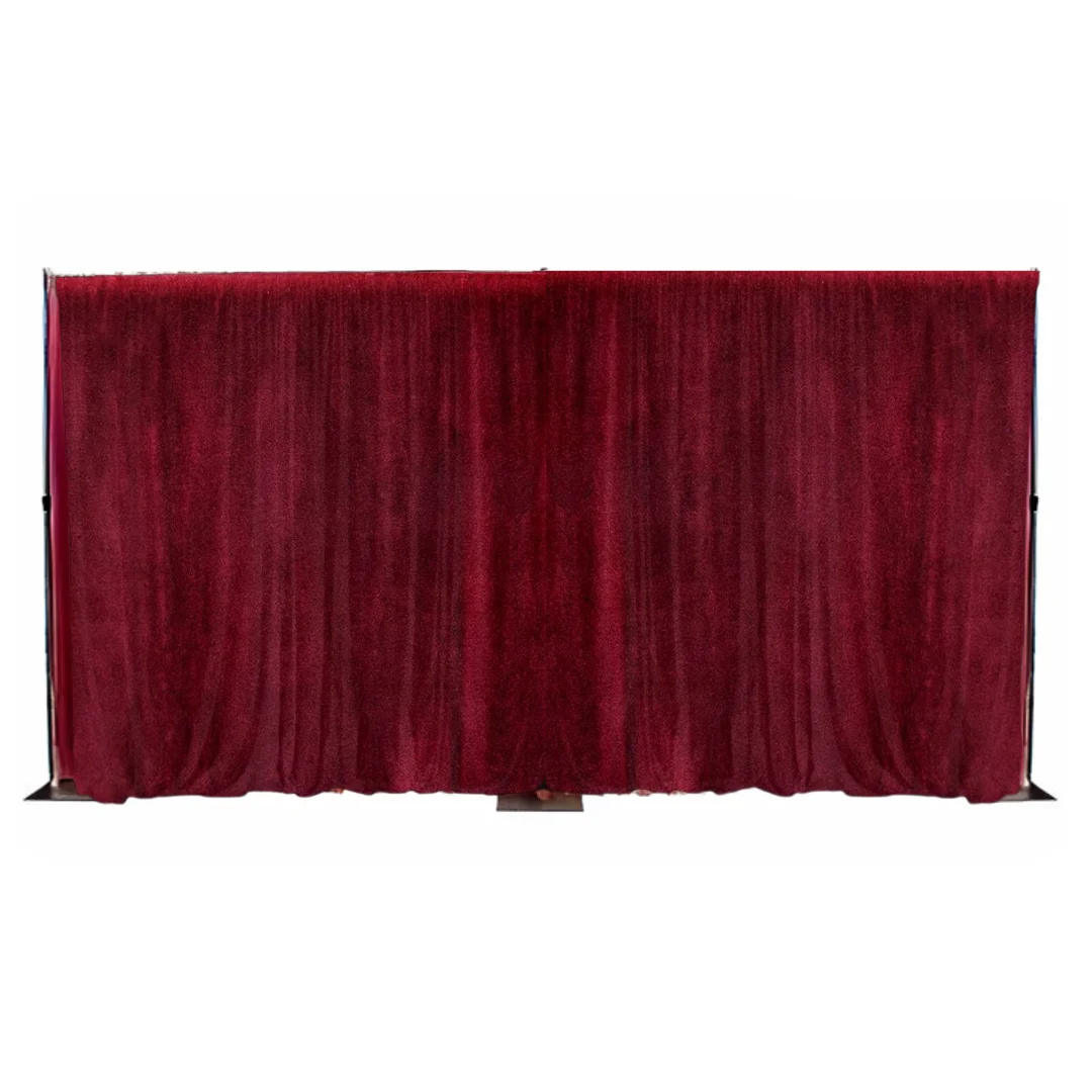 Red Velvet drape hire