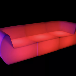 red glow lounge suite