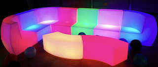 colourful glow lounge