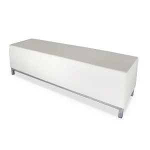 white ottoman bench hire