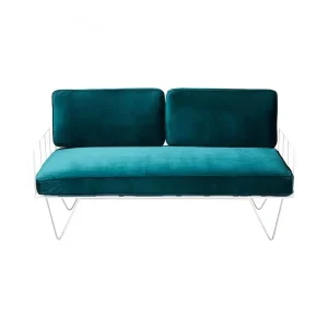 emerald green velvet sofa lounge