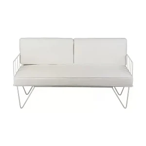 white velvet wire sofa lounge hire
