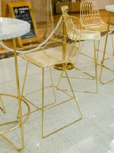 gold wire stool hire