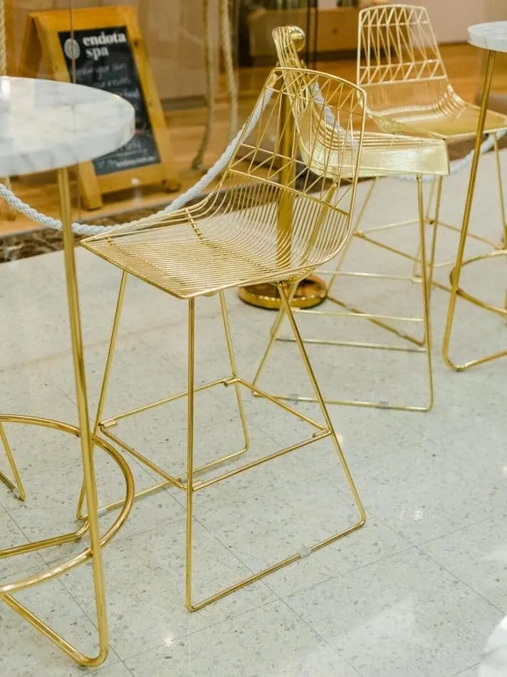 gold wire stool hire