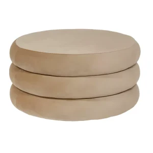 Apollo Ottoman Stone Velvet Large