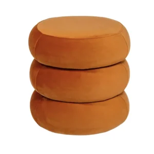 Apollo Ottoman Sienna Velvet Small