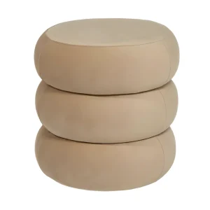 Apollo Ottoman Stone Velvet Small