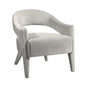 Lola Arm Chair Grey Velvet