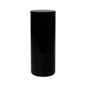 Black Cylinder Acrylic Plinth