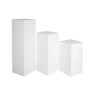 White Rectangle Acrylic Plinth